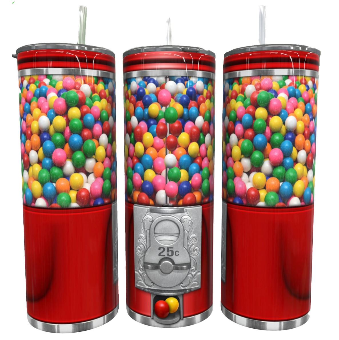 "Candy Machine" (3 Models Available) 20oz Personalized Stainless Steel Tumbler with Engraved Name