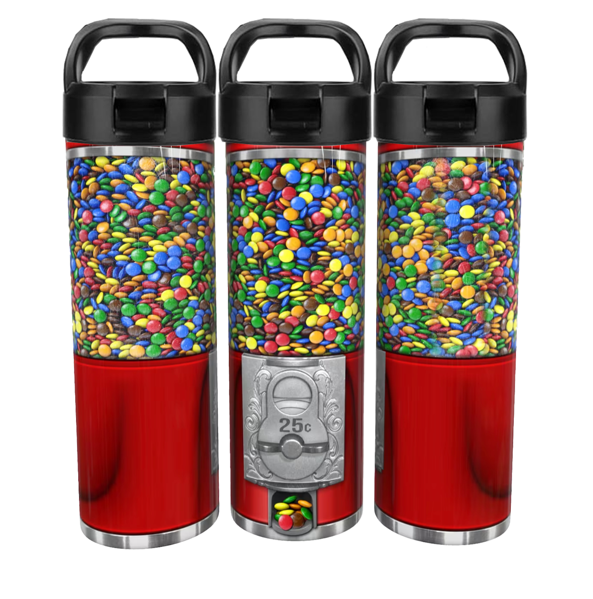 "Candy Machine" (3 Models Available) 20oz Personalized Stainless Steel Tumbler with Engraved Name