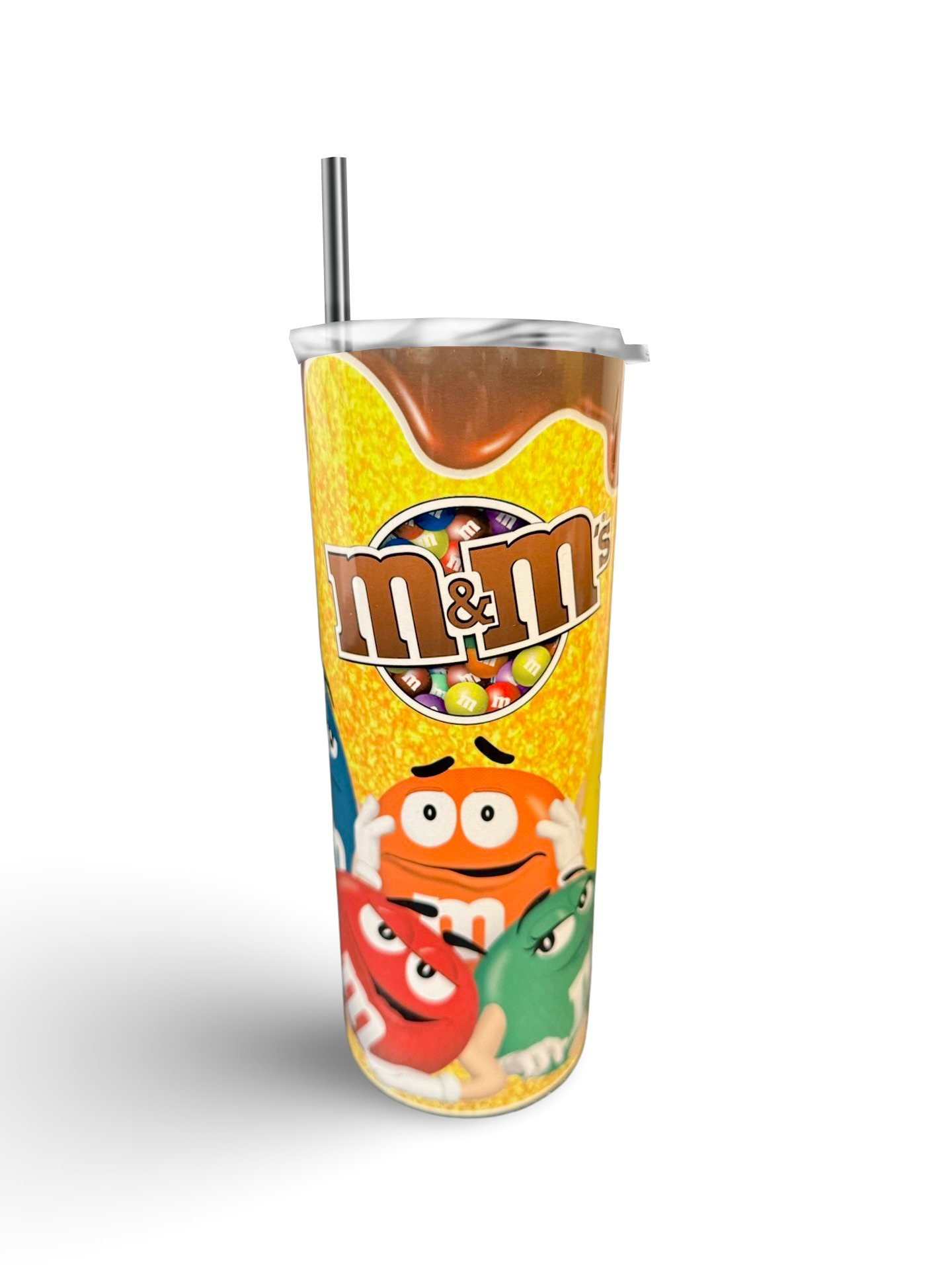 "M&M'S" 20oz Personalized Stainless Steel Tumbler with Engraved Name